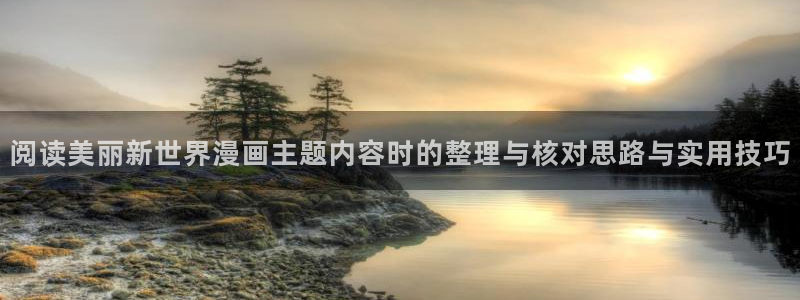 恋爱漫画：阅读美丽新世界漫画主题内容时的整理与核对思路与实用技巧