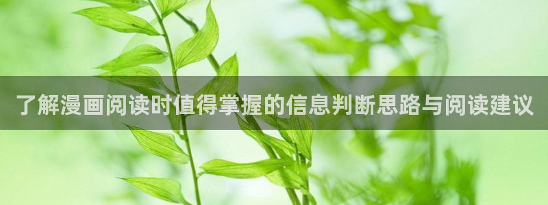 体育漫画:了解漫画阅读时值得掌握的信息判断思路与阅读建议